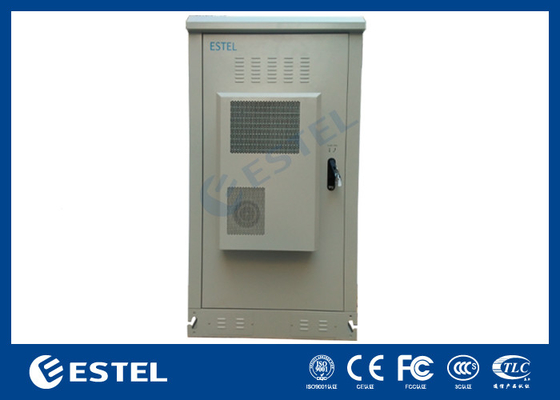 Integrated Outdoor Battery Cabinets 19 Inch Rack Telecom Cabinet With Power Distribution