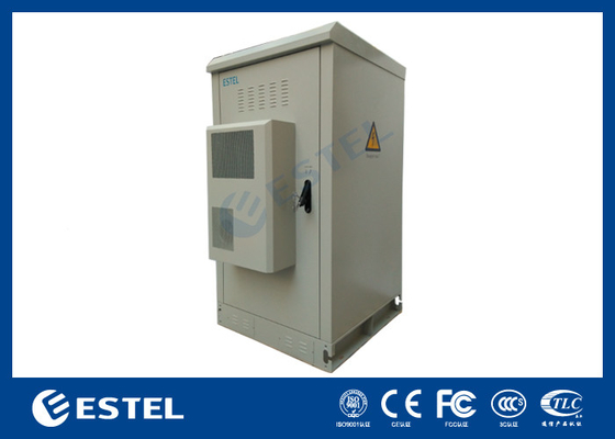 Integrated Outdoor Battery Cabinets 19 Inch Rack Telecom Cabinet With Power Distribution