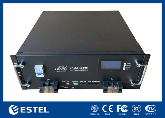 100Ah 48VDC Lithium Iron Phosphate Battery for Telecom Outdoor Cabinet