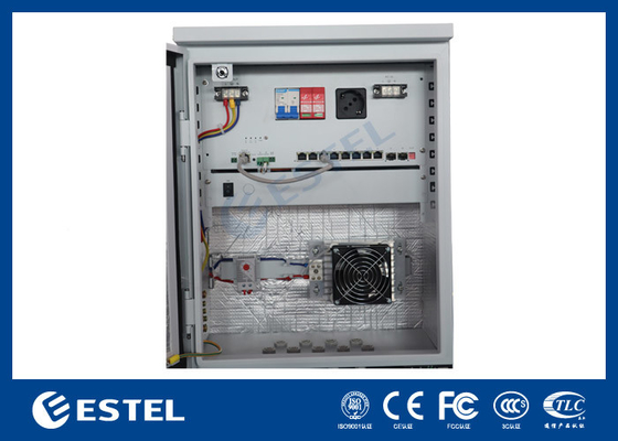 Small Size Power Supply Enclosure With Heater , Pole Mounted Network Switch Box Model ERU0101