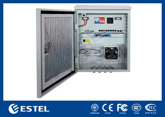 Small Size Power Supply Enclosure With Heater , Pole Mounted Network Switch Box Model ERU0101