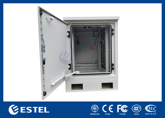 17U Floor Mounted Cabinet With 19inch Rack And Inside And Fan For Cooling