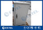 Weather Proof Galvanized Steel Outdoor Equipment Cabinet With Front Door and Rear Door