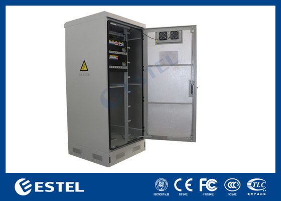 40U IP55 Galvanized Steel Intelligent Outdoor Cabinet With 1500W Air Conditioner