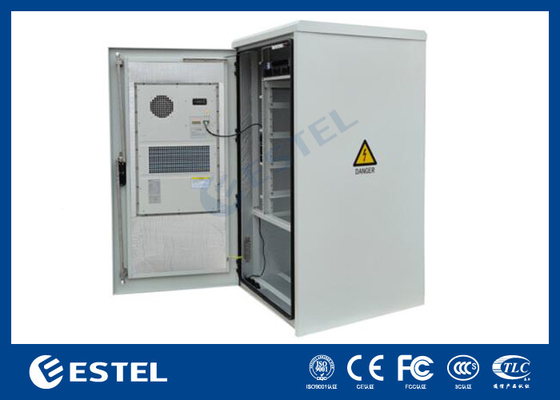 19U Outdoor Cabinet With Battery Shelf And Drawer For 90A Rectifier System
