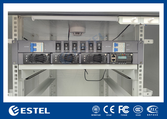19U Outdoor Cabinet With Battery Shelf And Drawer For 90A Rectifier System
