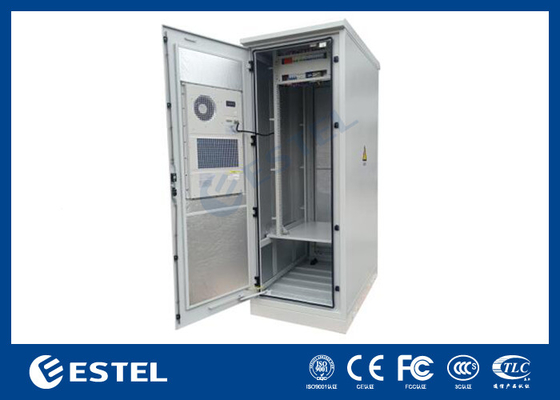 IP55 33U Outdoor Cabinet 1 Compartment With Battery Shelf And Power Distridution