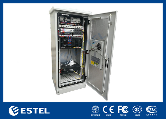Double Wall Floor Mounted Battery Cabinets With Monitorying Unit And PDU