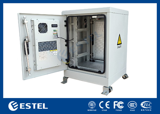14U IP55 Steel Outdoor Telecom Cabinet Temperature Control Insulated