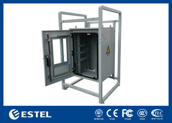 19inch Outdoor Telecom Equipment Cabinets IP55 Waterproof Floor Mounted Enclosure