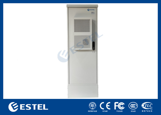 Single Wall 1.2mm Outdoor Telecom Cabinet With AC And FSU One Front Door