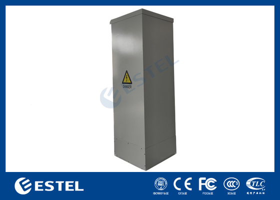 Single Wall 1.2mm Outdoor Telecom Cabinet With AC And FSU One Front Door