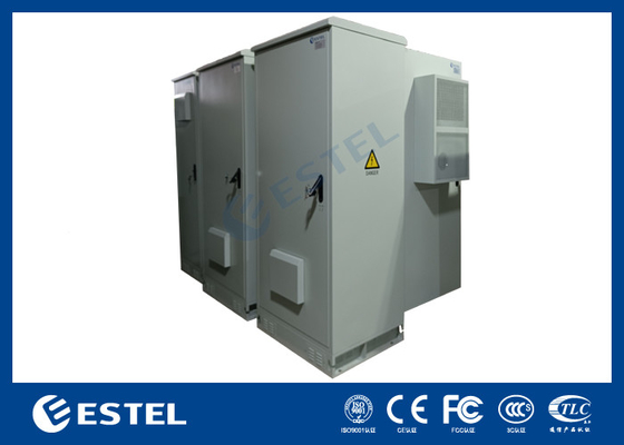 ET9070220-42U IP55 Outdoor Telecom Cabinet With AC Air Conditioner Galvanized Steel Structure