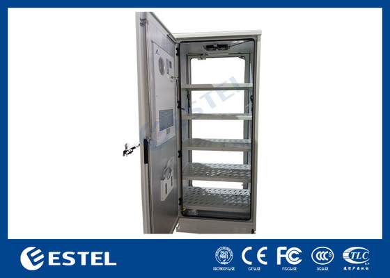 ET9070220-42U Telecom Outdoor Battery Cabinet With AC Air Conditioner And Battery Storage Shelf