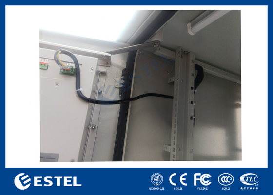 IP55 One Compartment Outdoor Telecom Cabinet Floor Mounted With Two Doors