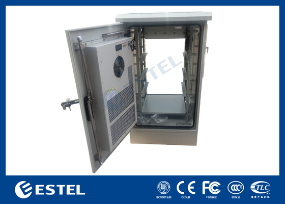 IP55 One Compartment Outdoor Telecom Cabinet Floor Mounted With Two Doors