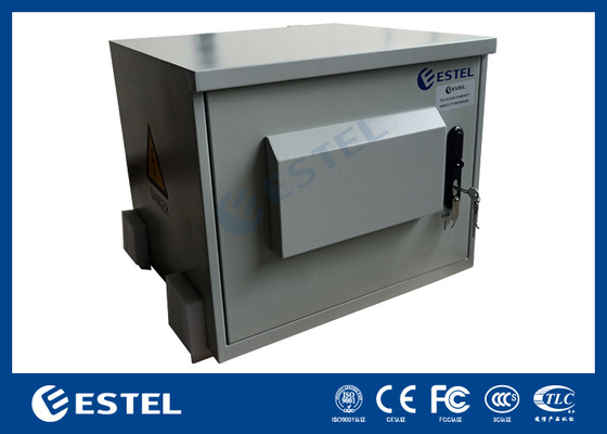 Polyester Powder Coating Outdoor Telecom Cabinet With Two AC220V 50Hz Fans ET6060500A-9U