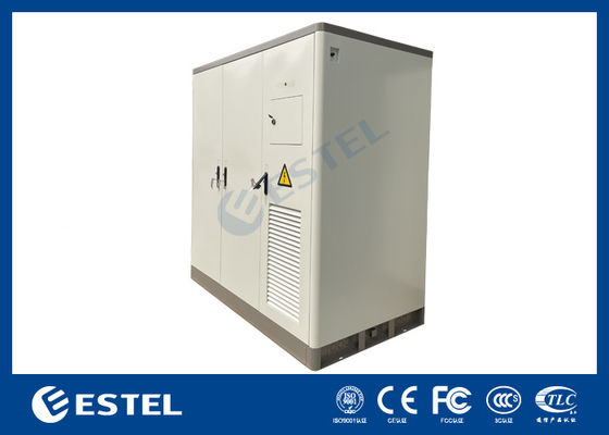 3 Bay Telecom Cabinet Double Layer Galvanized Steel Air Conditioner Cooling System