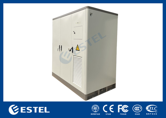 3 Bay Telecom Cabinet Double-Layer Galvanized Steel With Insulation Air Conditioner Cooling System