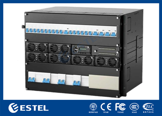 3 Bay Telecom Cabinet Double-Layer Galvanized Steel With Insulation Air Conditioner Cooling System