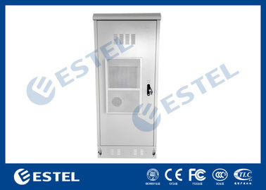 40U Steel Metal Outdoor Communication Cabinets Grey RAL 7035 Color