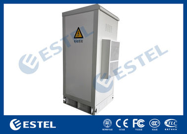 40U Steel Metal Outdoor Communication Cabinets Grey RAL 7035 Color