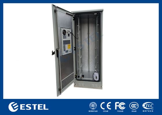 40U Air Conditioner Outdoor Telecom Cabinet Retardant Materials Anti Rust Enclosure