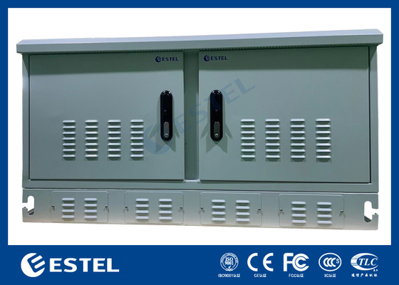 Two Compartment Weatherproof Outdoor Cabinet For Telecom Equipment With High Anti-Corrosion Performance And IP55 Protection