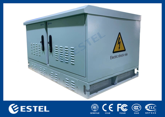 Two Compartment Weatherproof Outdoor Cabinet For Telecom Equipment With High Anti-Corrosion Performance And IP55 Protection