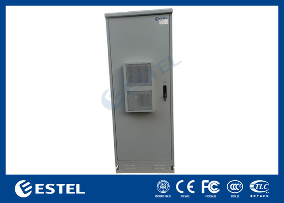 40U Outdoor Telecom Cabinet With Air Conditioner Cooling Stainless Steel Screws And Nuts For Enhanced Corrosion Resistance
