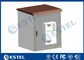 Telecom Cabinet Pole Mount Enclosure Galvanized Steel Material Air Conditioner Cooling