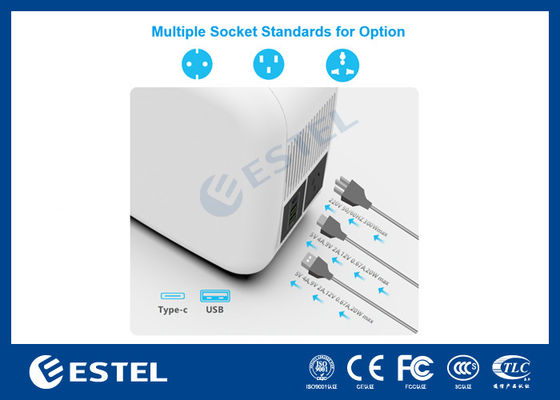 ESTEL eCandle 1KWH Portable Power Station LiFePO4 Battery Solar Charging 300W Output UPS Backup