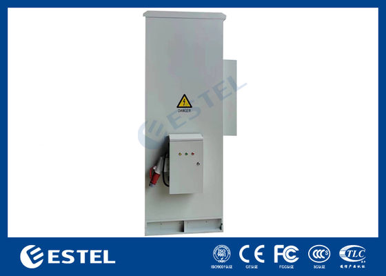 Outdoor Telecom Cabinet with PDU and Side Box 40U IP55 Protection Level 2000W Cooling Capacity 220VAC/48VDC Input Voltage