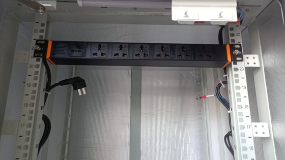 Black 200 - 240VAC 32A Vertical PDU with C13 / C19 Outlets for Power Distribution