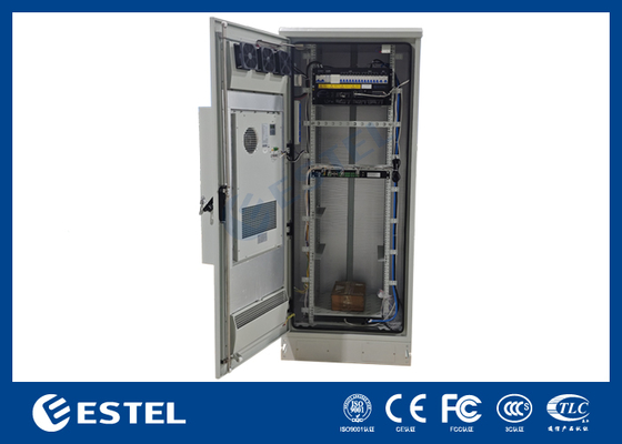 Power Rectifier 32U Outdoor Telecom Cabinet with 18kW Telecom Power System and Environment Monitoring Unit