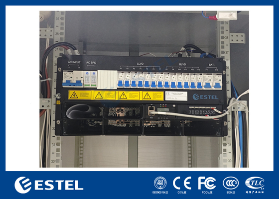 Power Rectifier 32U Outdoor Telecom Cabinet with 18kW Telecom Power System and Environment Monitoring Unit