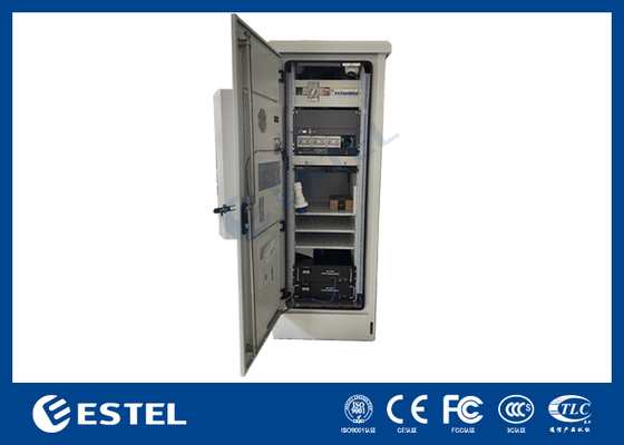 19-Inch 18U Standard Outdoor Telecom Cabinet with Integrated Cooling System and Stainless Steel Front Door