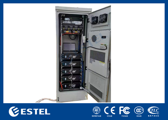19-Inch 18U Standard Outdoor Telecom Cabinet with Integrated Cooling System and Stainless Steel Front Door