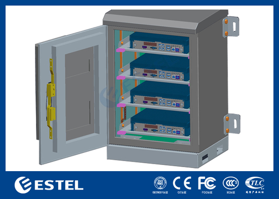12U Anti-Corrosion Powder Coating Outdoor Wall-Mount Cabinet with Anti-Theft Three-Point Lock