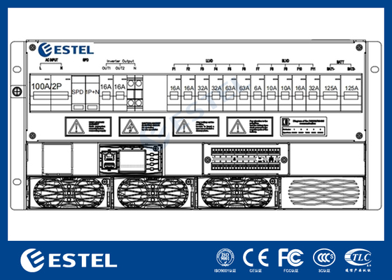 4-12kW 5U Subrack Telecom Rectifier System And DC Power System for Industrial Applications