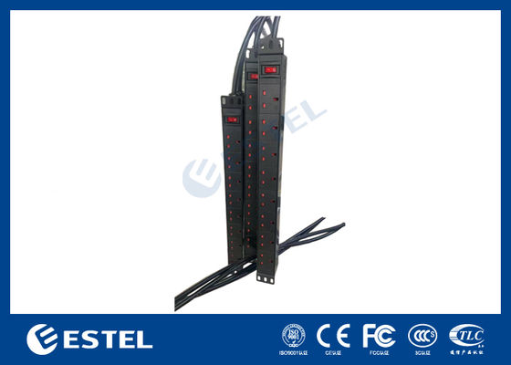 1U 19 Inch Rack Mount Power Distribution Industrial Grade PDU for Server and Network Equipment