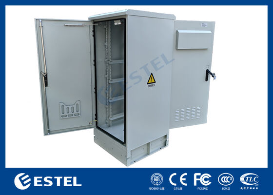 Outdoor 19-Inch Rack Cabinet 32U IP65 Rating with Cooling Fans LED Lighting Security for Telecommunications and Industrial Applications