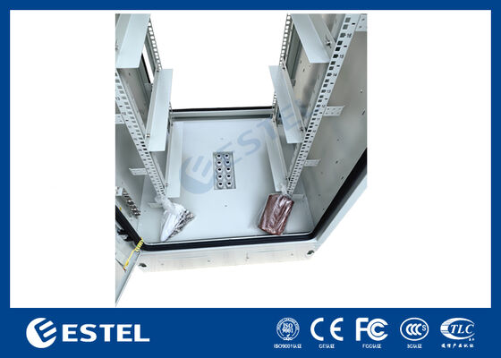 Outdoor 19-Inch Rack Cabinet 32U IP65 Rating with Cooling Fans LED Lighting Security for Telecommunications and Industrial Applications