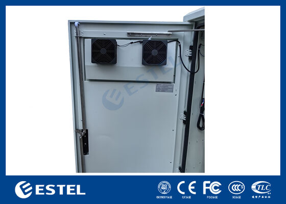Outdoor 19-Inch Rack Cabinet 32U IP65 Rating with Cooling Fans LED Lighting Security for Telecommunications and Industrial Applications