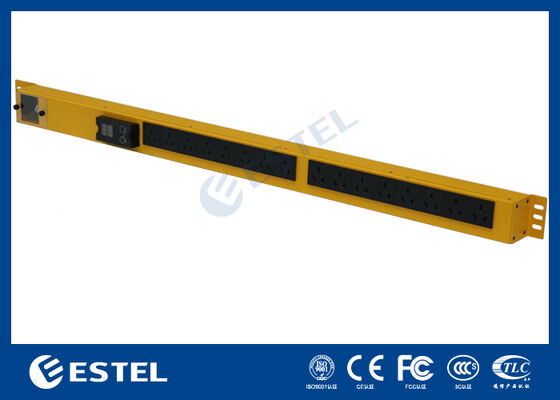 Smart Power Distribution Unit Rack Mount Providing Power Management with Built In Voltage and Current Meter for Precise Monitoring
