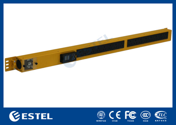 Smart Power Distribution Unit Rack Mount Providing Power Management with Built In Voltage and Current Meter for Precise Monitoring