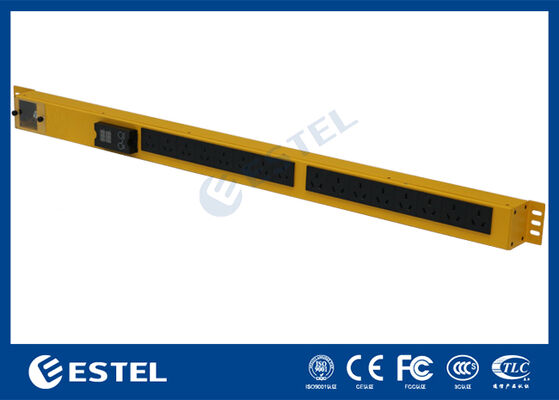 Smart Power Distribution Unit Rack Mount Providing Power Management with Built In Voltage and Current Meter for Precise Monitoring