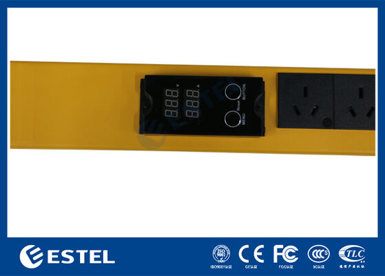 Smart Power Distribution Unit Rack Mount Providing Power Management with Built In Voltage and Current Meter for Precise Monitoring