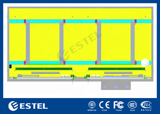IP65 42U Dual Compartment Outdoor Electrical Cabinet SUS316 Stainless Steel Construction
