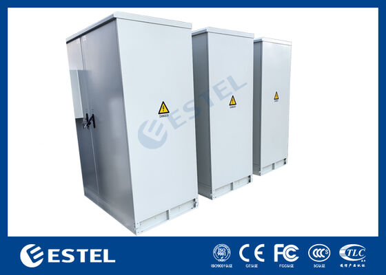 IP65 42U Dual Compartment Outdoor Electrical Cabinet SUS316 Stainless Steel Construction